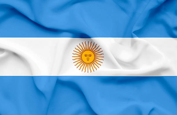 istock Argentina waving flag 186333760