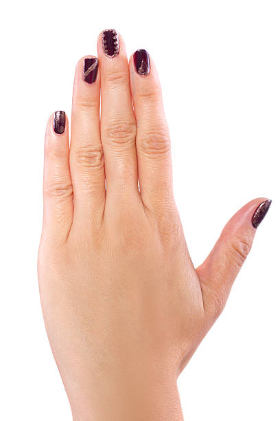 istock Modern nail art with patterns and custom polish designs 186334007