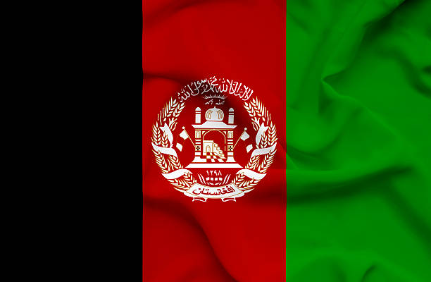 istock Afghanistan waving flag 186334410