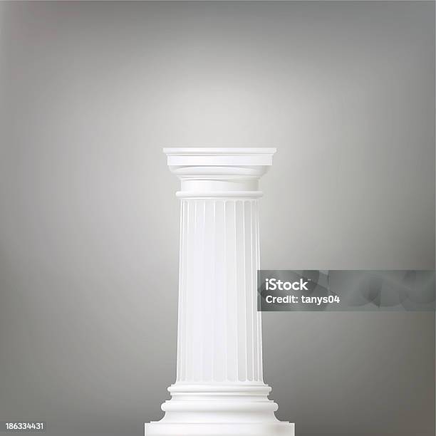 Architektonischen Hintergrund Dorische Säulen Stock Vektor Art und mehr Bilder von Architektonische Säule - Architektonische Säule, Sockel, Griechisch