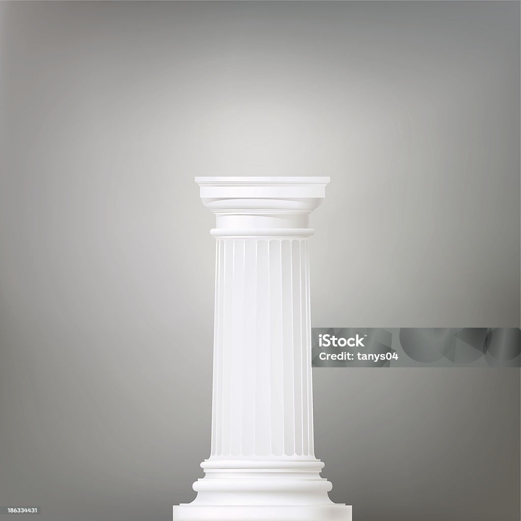 Fond d'architecture, de style dorique Colonne - clipart vectoriel de Colonne architecturale libre de droits