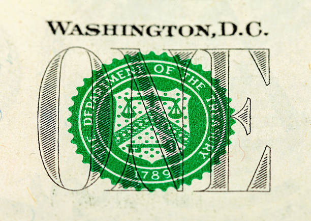 istock Fragment of one dollar banknote 186334878