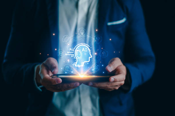 istock Chat AI concept, Artificial Intelligence, Chatbot, Business use technology smart robot AI Enter command prompt for generate, Futuristic technology transformation, AI service help customer, Assistant. 1863360009