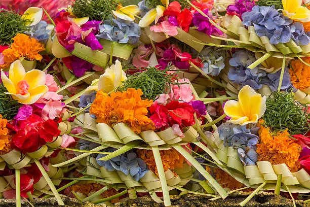 Photo of Traditional balinese offerings to gods