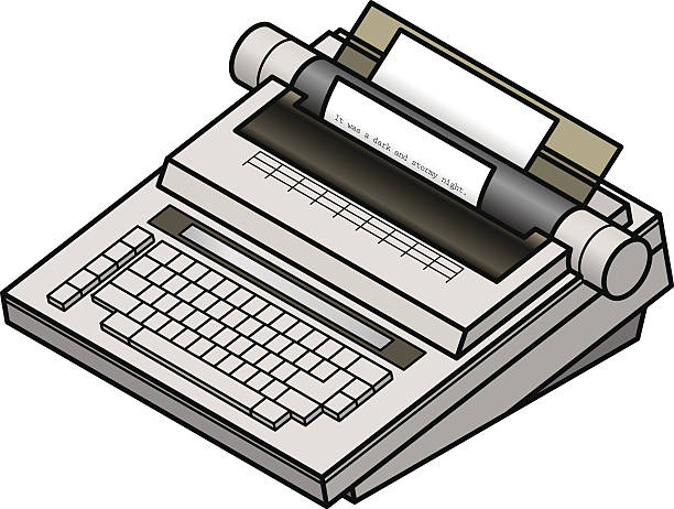 ilustrações, clipart, desenhos animados e ícones de máquina de datilografar - platen