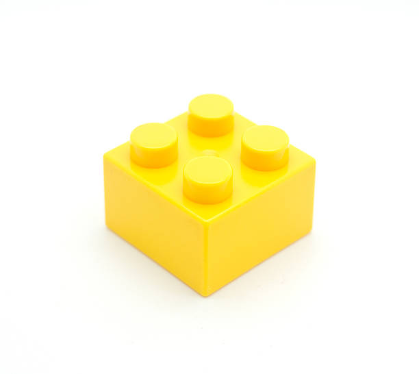 istock Close-up of yellow plastic plastic block block 186336790
