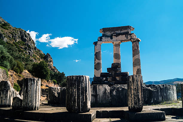 istock Temple of Athena pronoia at Delphi oracle archaeological site 186338052