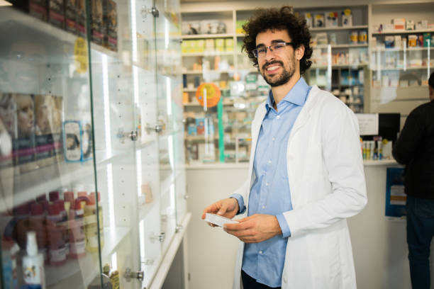 istock Portrait of a male pharmacist working 1863388202