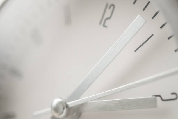 istock close up of silver metal clock 1863392586