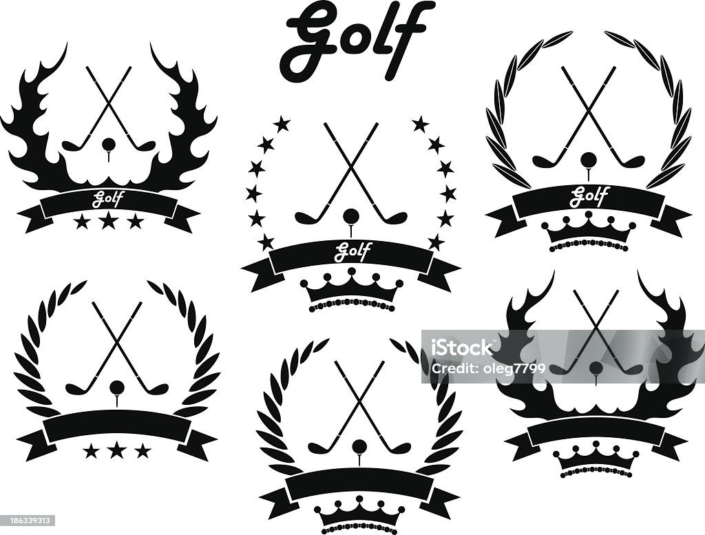 Da Golf - arte vettoriale royalty-free di Colore nero