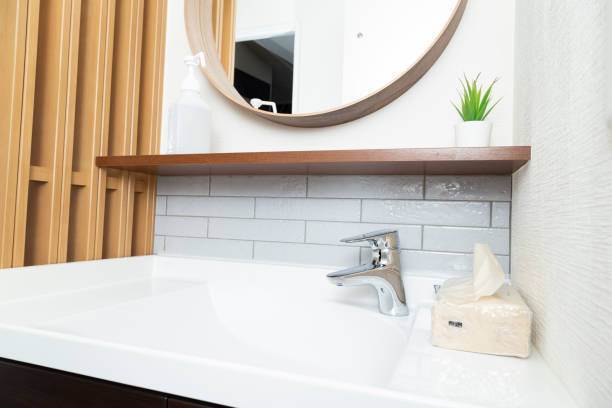 istock A washbasin in a newly built house. 1863398687