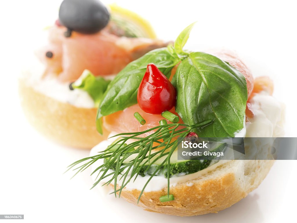 Sanduíche com Peixe-vermelho - Royalty-free Alimentação Saudável Foto de stock