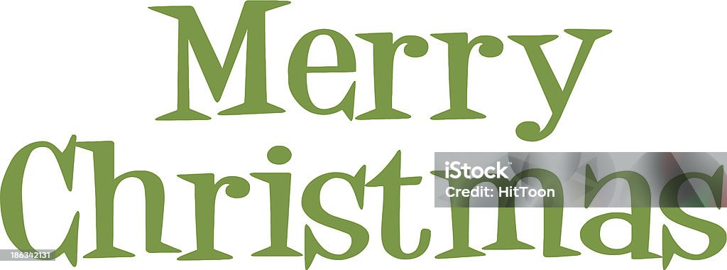 Merry Christmas Green Lettering Similar Illustrations: Cartoon stock vector