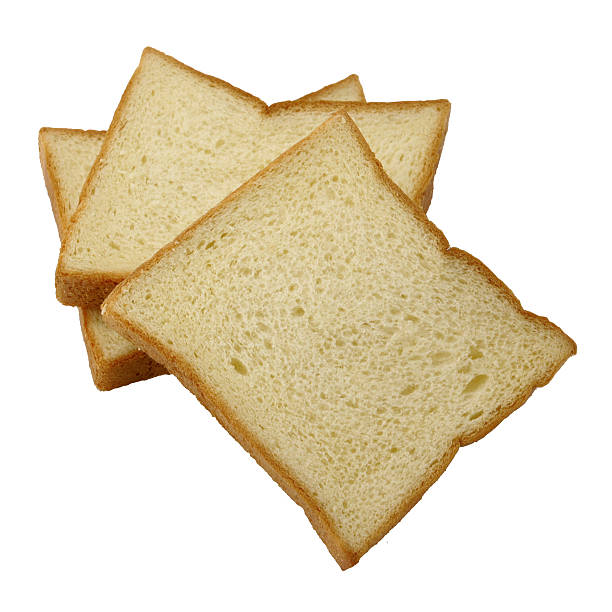istock Sliced bread honey isolated on the white background 186342302