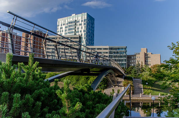 Somerset Street Bridge over the RIdeau Canal stock photo