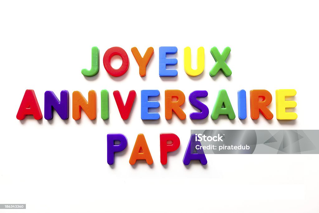 Joyeux anniversaire папа - Стоковые фото Алфавит роялти-фри