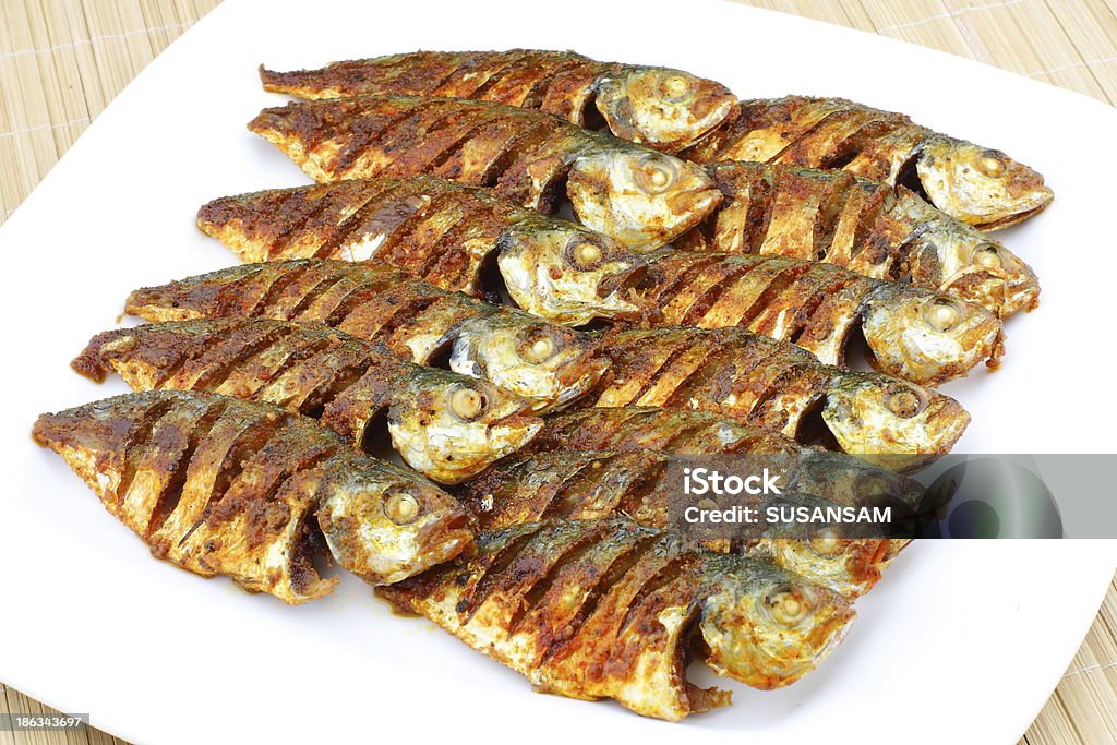 Fish fry Fish fry with herbs and spices. Asia Stock Photo