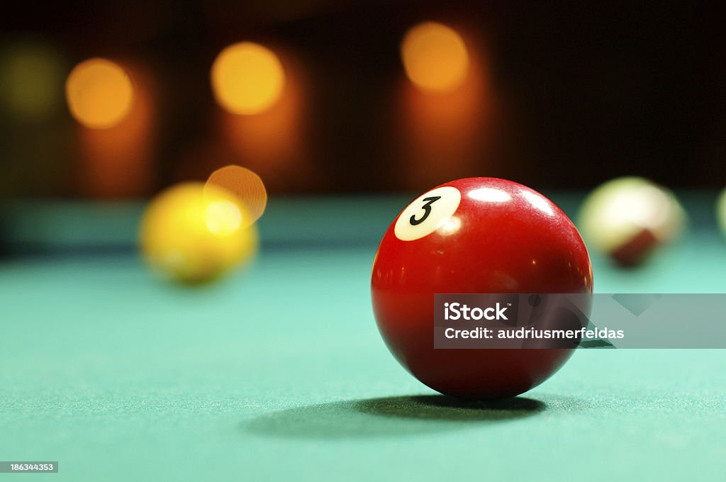 Three Pool Ball Pool Ball 3 Stock Photo - Download Image Now - Eight Ball, Horizontal ...