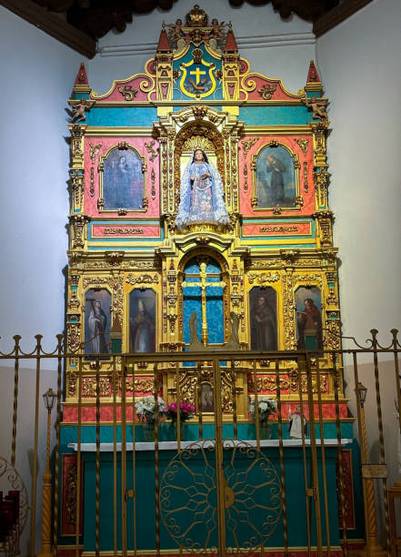 istock Santa Fe, NM: St Francis Cathedral Interior Side Chapel Altar 1863460181