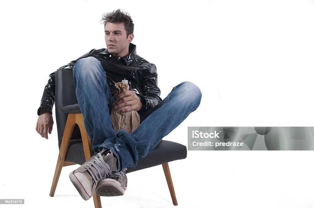 Retrato de jovem homem isolado a branco - Royalty-free Adulto Foto de stock