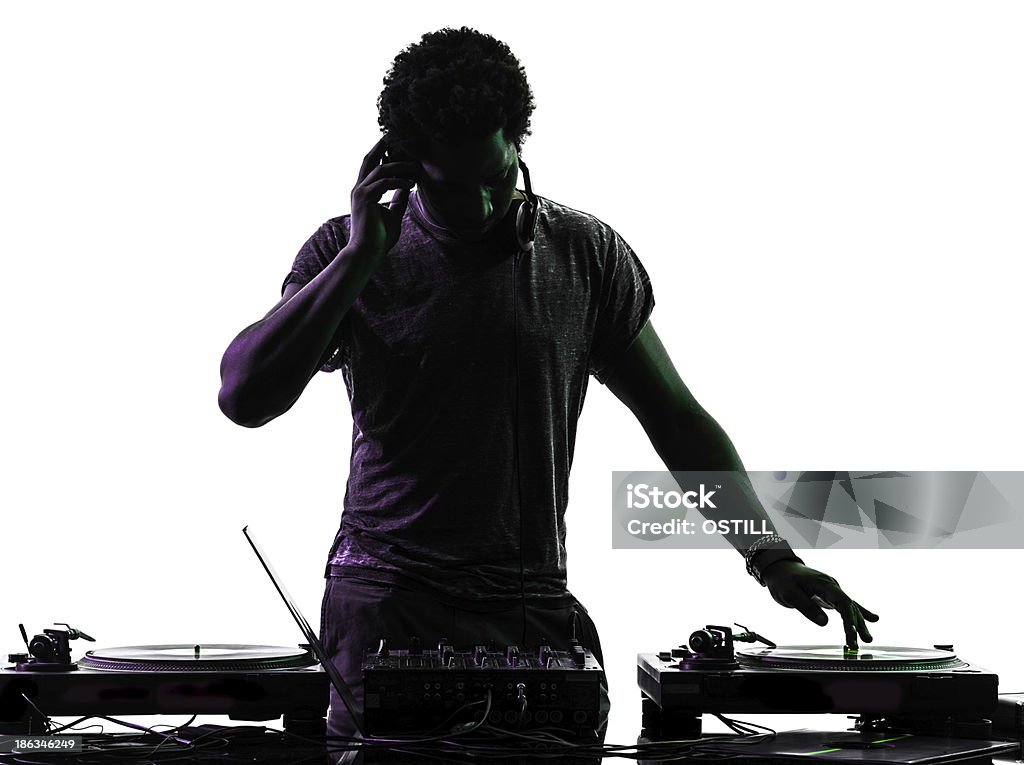 DJ homme silhouette - Photo de DJ libre de droits