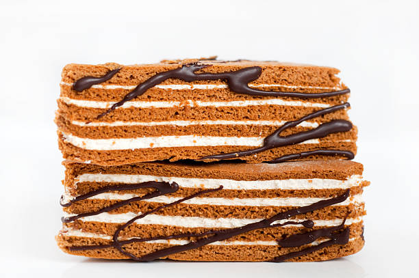 istock Delicious puff pastry with cream 186346295