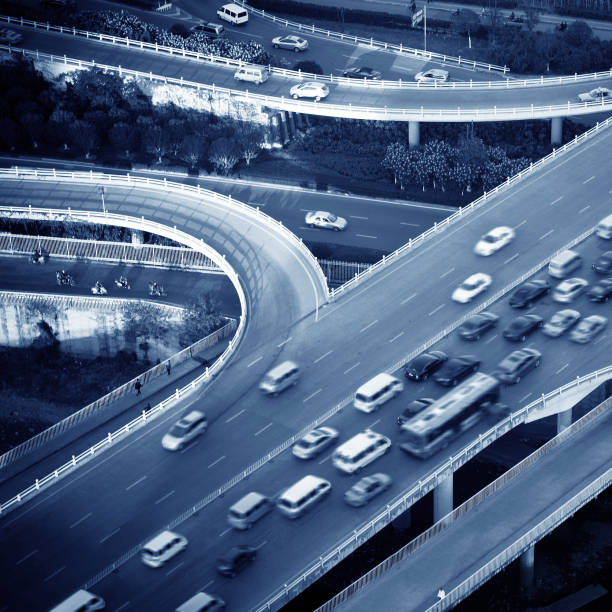 istock Aerial transport hub overpass 186346916