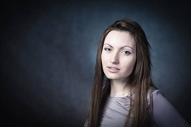 Estudio Retrato de mujer - foto de stock