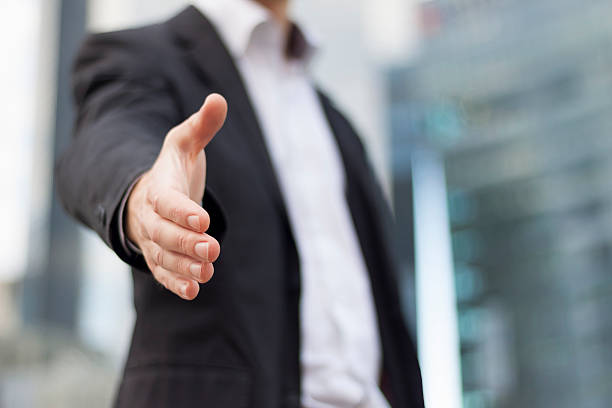 istock Businessman ready to handshake 186347725