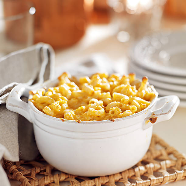 istock bowl of baked macaroni and cheese 186347834