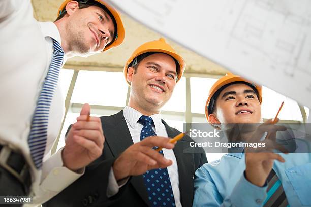 Project Analyzing Stock Photo - Download Image Now - Adult, Analyzing, Architect