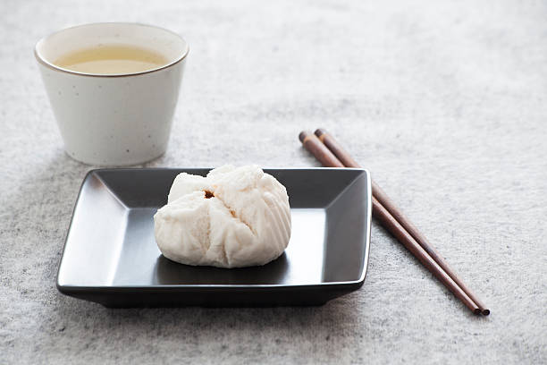 중국 찜 바베큐 포크 bun (인도식 - mantou chinese dumpling white chinese culture 뉴스 사진 이미지