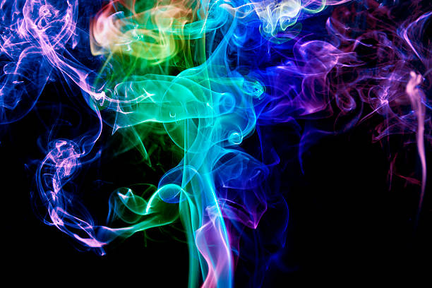 Swirling Smoke Abstract stock photo