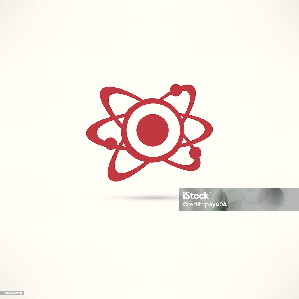 atom icon - Векторная графика Абстрактный роялти-фри