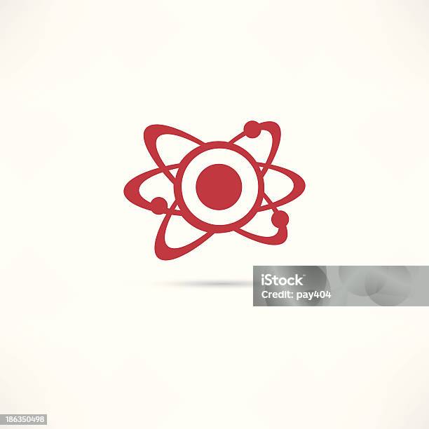 Atom Icon — стоковая векторная графика и другие изображения на тему Абстрактный - Абстрактный, Атом, Биология