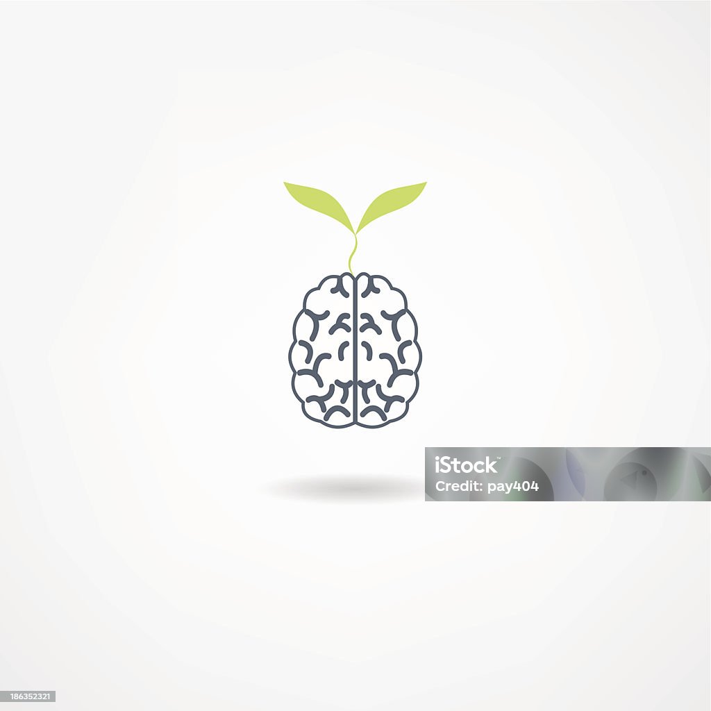 Gehirn-Symbol - Lizenzfrei Abstrakt Vektorgrafik