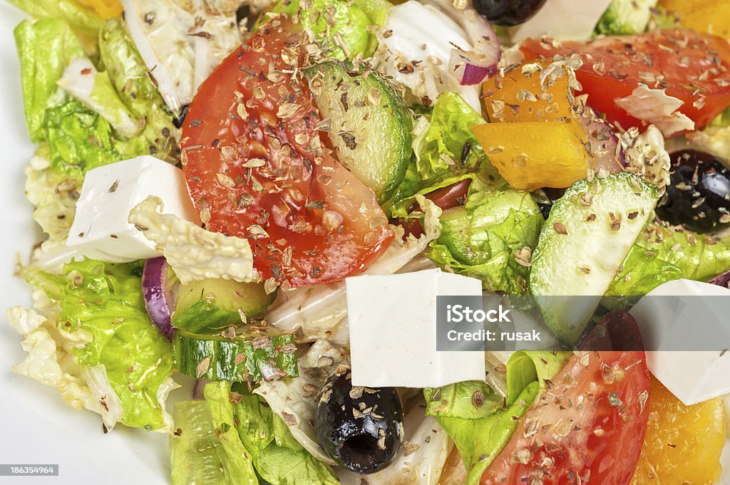 Salada grega - Foto de stock de Alface royalty-free
