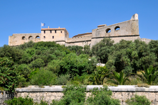 The fort carré from Antibes in southeastern France, Alpes maritimes department, built by Vauban