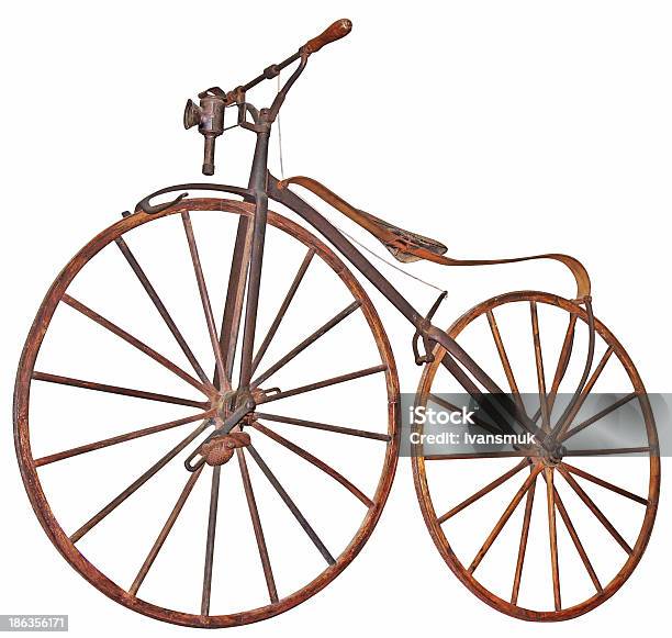 Old Bicycle Stock Photo - Download Image Now - Antique, Basket, Bicycle