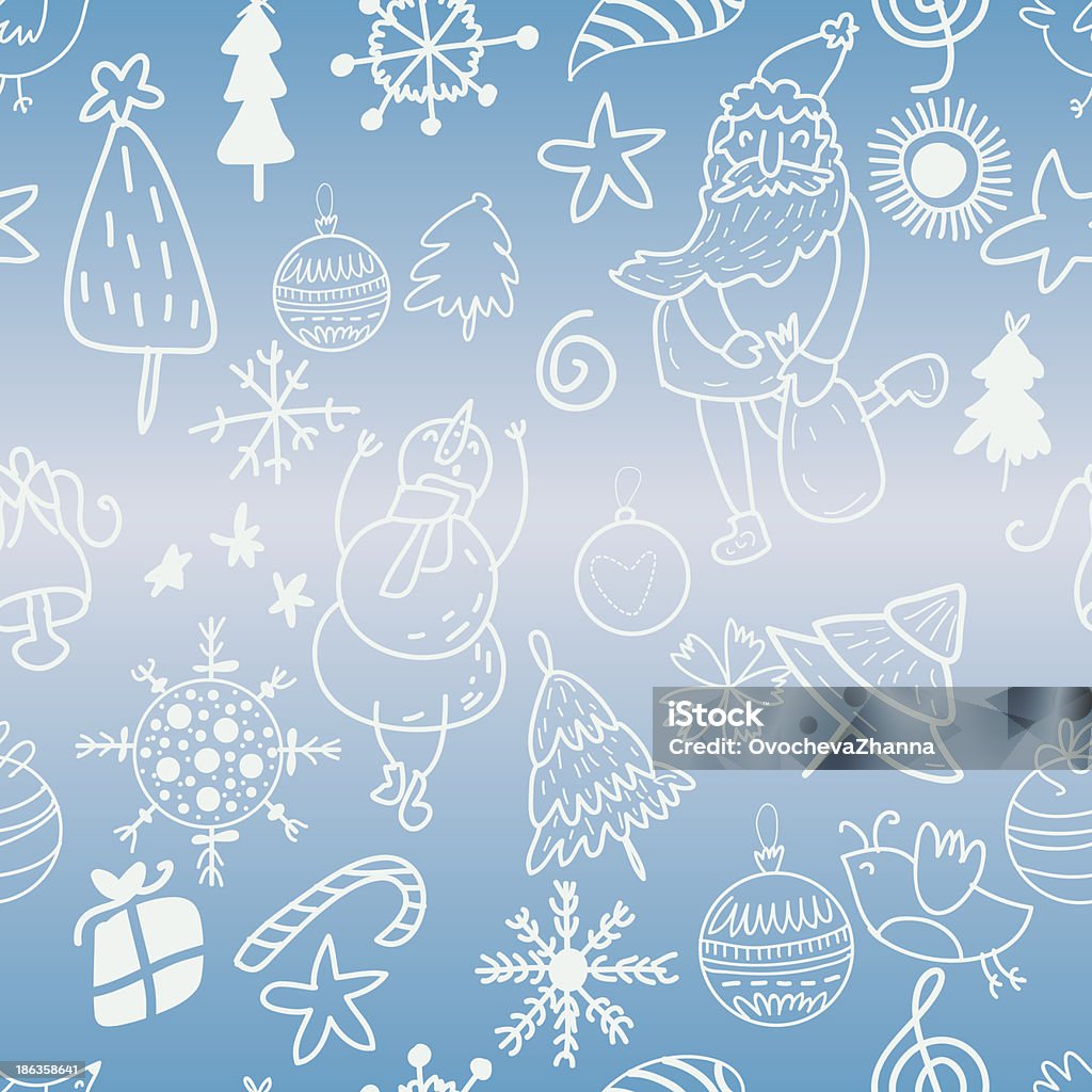 Sketchy Christmas icons background Backgrounds stock vector