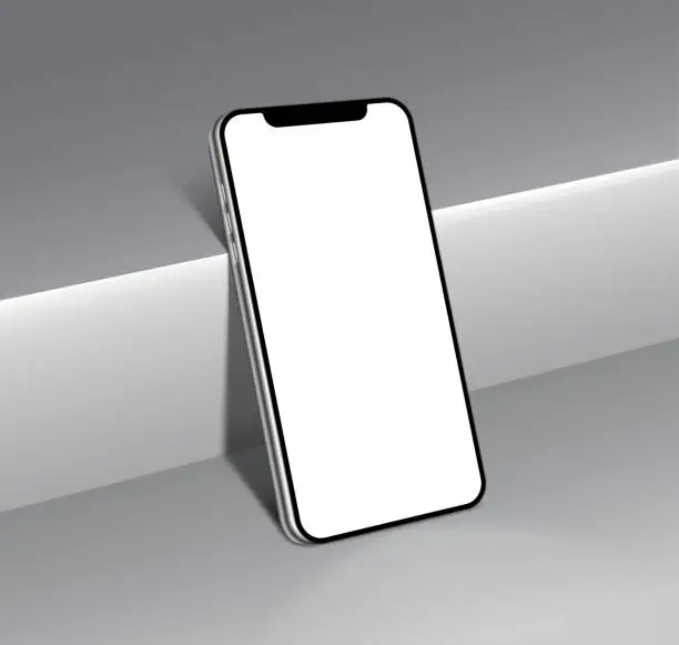 Vector illustration of phone display