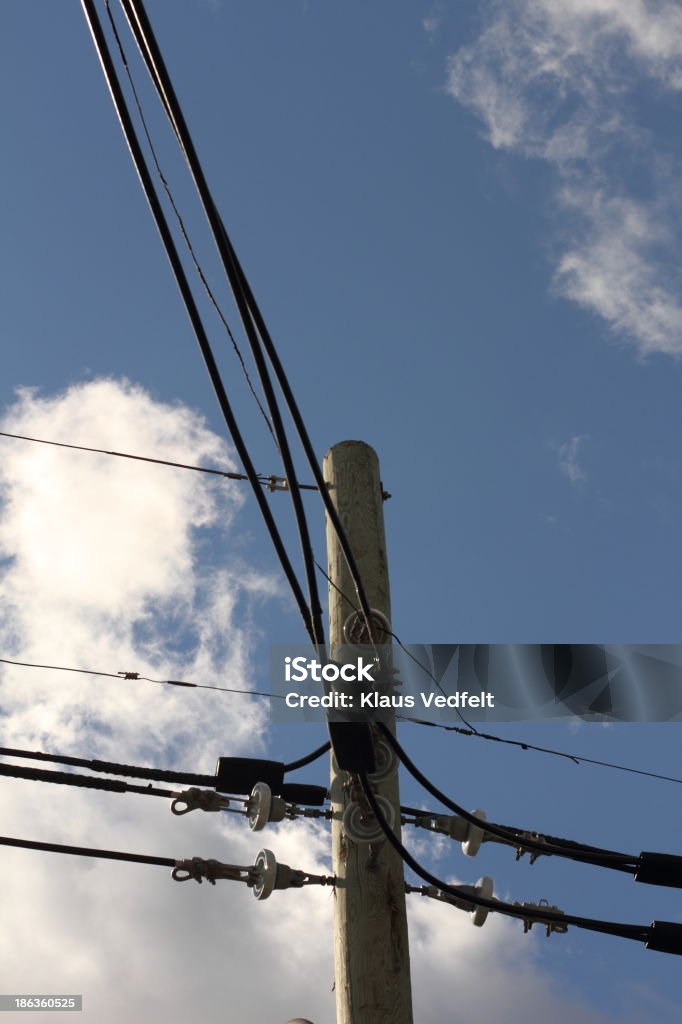 power line power lines of a big city Blackout Stock Photo