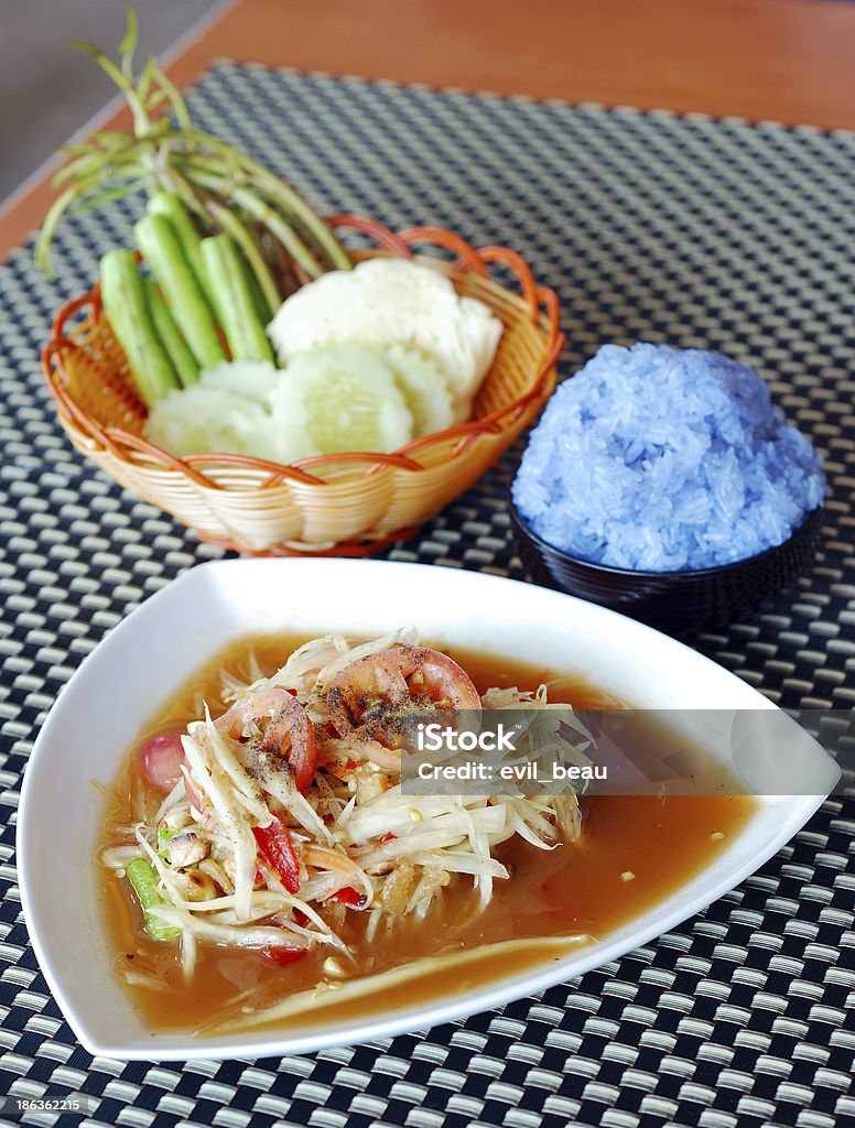 papaya-Salat - Lizenzfrei Asiatische Kultur Stock-Foto