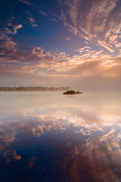 Sunrise Mirror stock photo