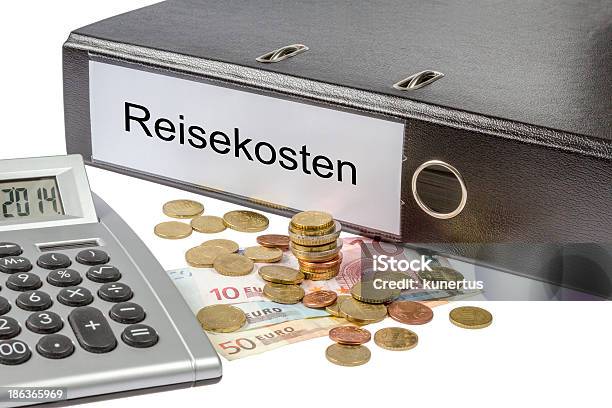 Foto de Reisekosten Binder Calculadora E Moeda e mais fotos de stock de Buy - Palavra inglesa - Buy - Palavra inglesa, Calculadora, Cartão de crédito