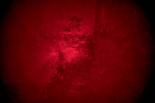 istock Old wall texture cement black red  background abstract dark color design are light with white gradient background. 1863681197
