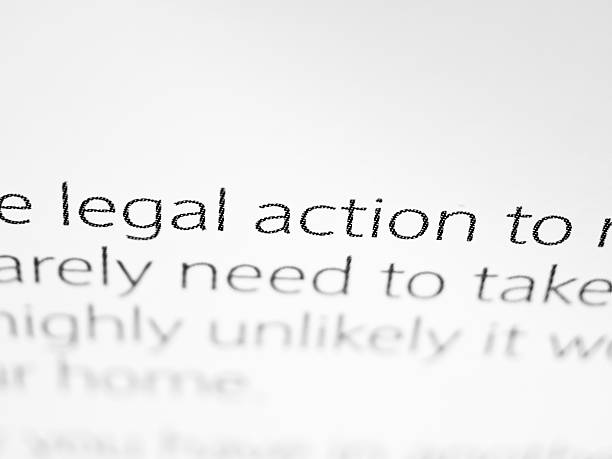 Legal action stock photo