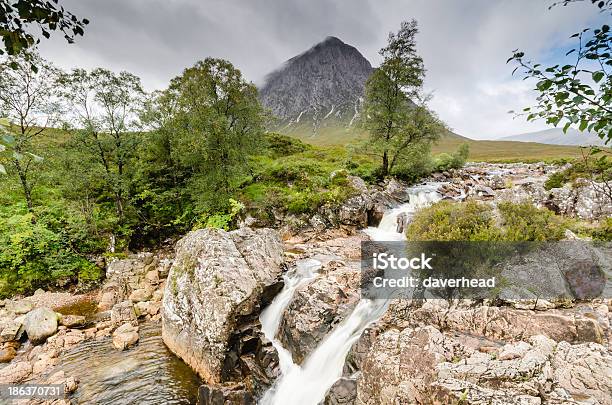 River Coupall Falls Below Buachaille Etive Mor Stock Photo - Download Image Now - Loch Etive, Buachaille Etive Mor, Climbing