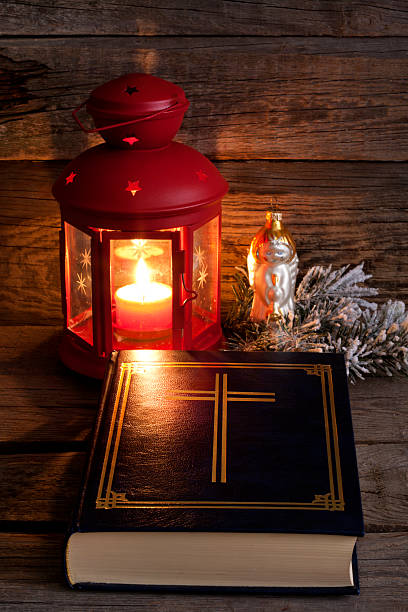 istock Bible and Christmas time 186371341