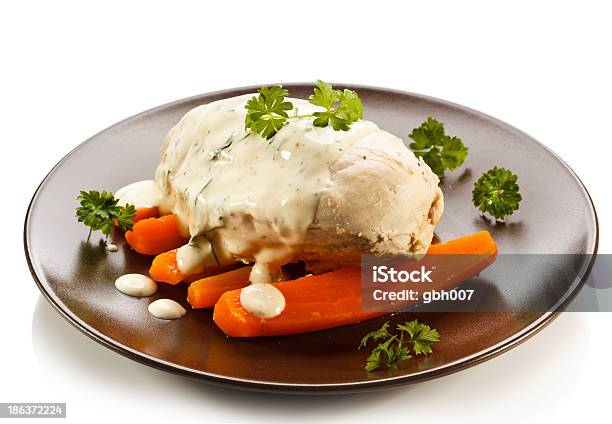 Boiled Chicken Fillet Stock Photo - Download Image Now - Boiled, Carrot, Chicken Breast